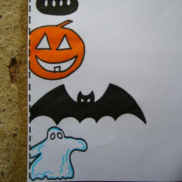 Cómo hacer pajitas para Halloween - Paso 1