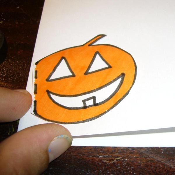 Cómo hacer pajitas para Halloween - Paso 2