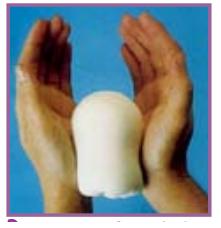 Cómo hacer una cabeza de porcelana fria - Paso 2