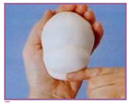 Cómo hacer una cabeza de porcelana fria - Paso 5