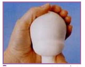 Cómo hacer una cabeza de porcelana fria - Paso 6