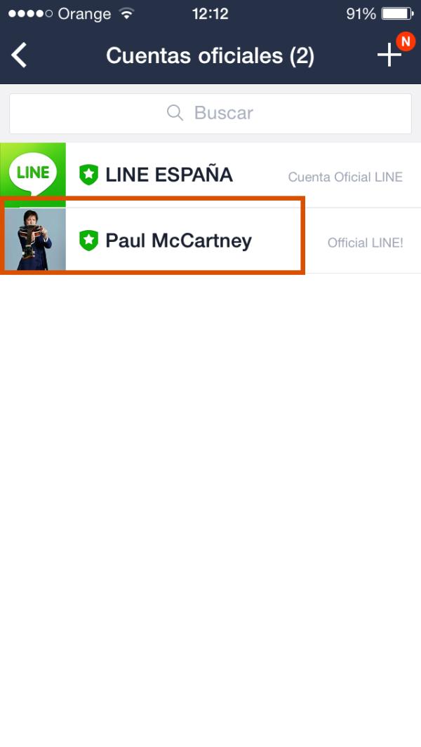 Cómo eliminar un contacto de LINE  - Paso 2
