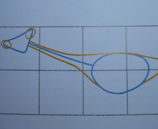 Cómo dibujar una Mantis religiosa - Paso 2