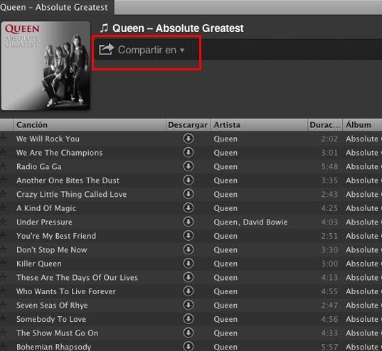 Cómo compartir listas de reproducción en Spotify - Paso 2