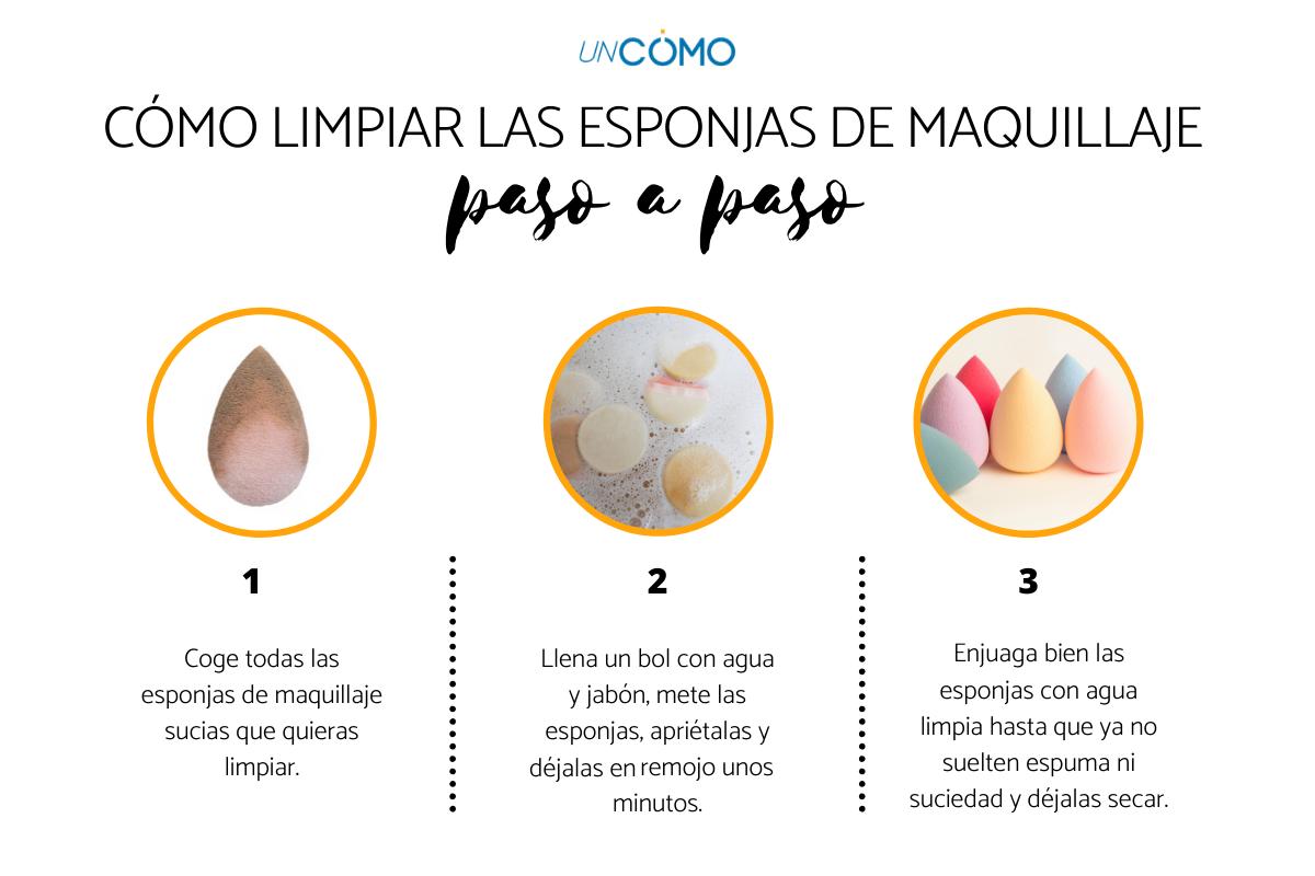 Cómo limpiar las esponjas de maquillaje
