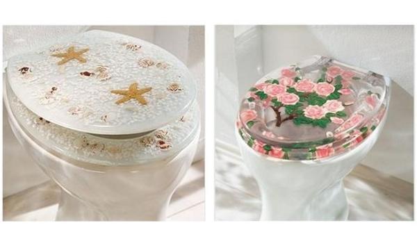 Tapas de inodoro decoradas - ideas innovadoras - La evolución de las tapas de inodoro