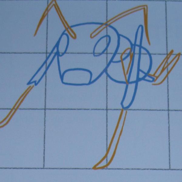 Cómo dibujar una hormiga - Paso 3