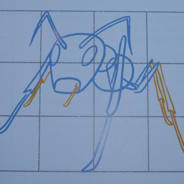 Cómo dibujar una hormiga - Paso 4