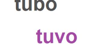 Cuál es la diferencia entre tubo y tuvo