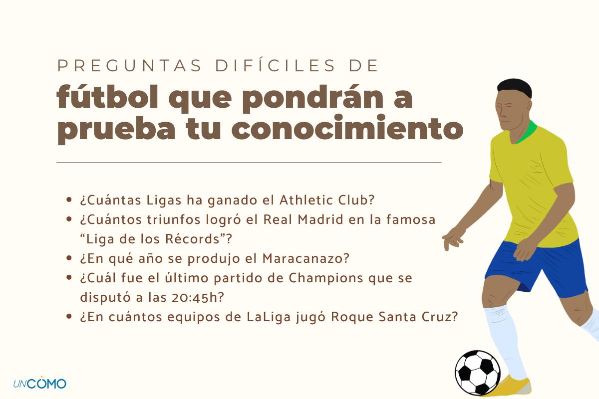 Preguntas difíciles de fútbol que pondrán a prueba tu conocimiento