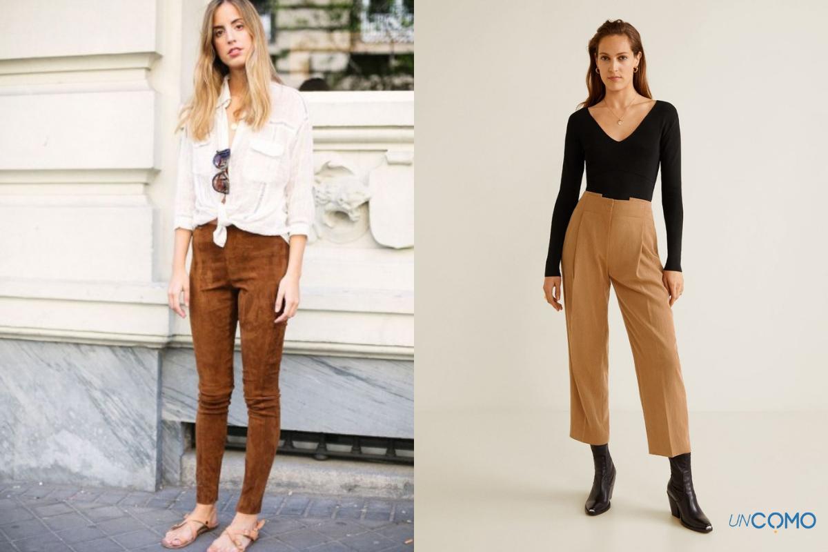 Como COMBINAR un PANTALON CAFE Looks y Tips