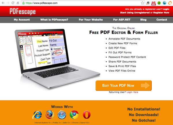 Cómo rellenar un formulario en un PDF sin software - Paso 1