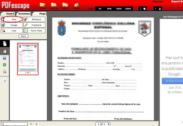 Cómo rellenar un formulario en un PDF sin software - Paso 5
