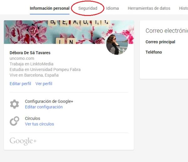 Cómo cambiar la contraseña de Gmail - Paso 3