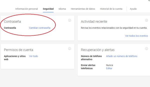 Cómo cambiar la contraseña de Gmail - Paso 4