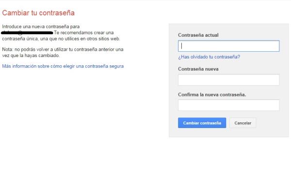 Cómo cambiar la contraseña de Gmail - Paso 5