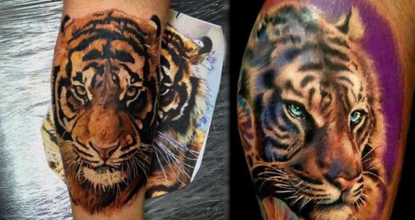 Significado del tatuaje de tigre - El tigre como símbolo de grandeza y la fuerza