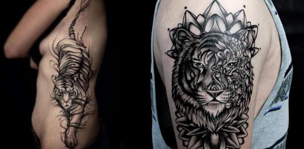 Significado del tatuaje de tigre - Un tatuaje de tigre como símbolo de la independencia personal