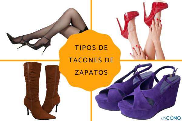 Tipos de tacones de zapatos