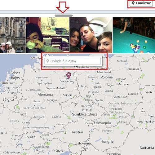 Cómo añadir fotografías a mi mapa de Facebook - Paso 3