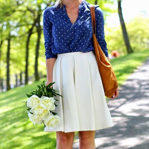 Cómo combinar una falda blanca