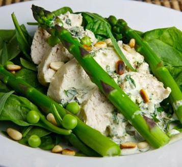 Cómo hacer una ensalada ligera - Ensalada de pollo con espárragos