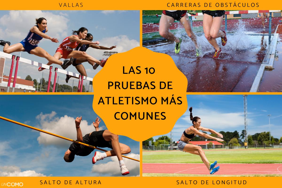 Las pruebas de atletismo más comunes