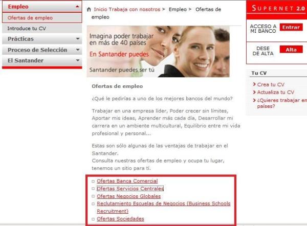 Cómo conseguir trabajo en el Banco Santander - Paso 4