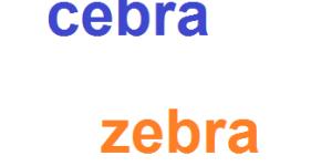 Cómo se escribe cebra o zebra