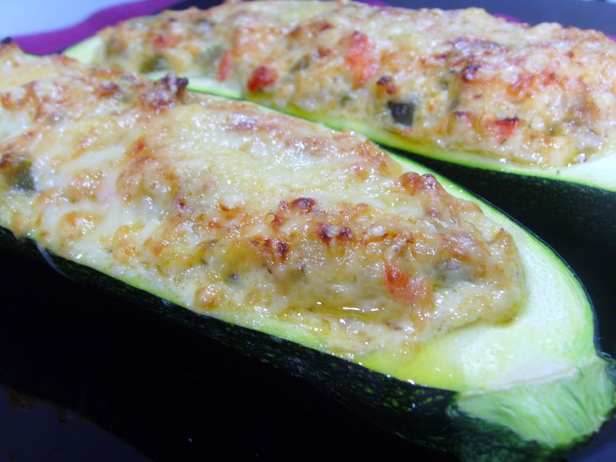 Cómo hacer calabacín relleno de atún