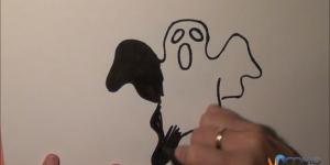 Cómo dibujar la silueta de un fantasma