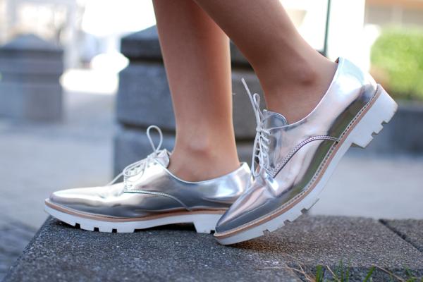 Zapatos plateados mujer sale