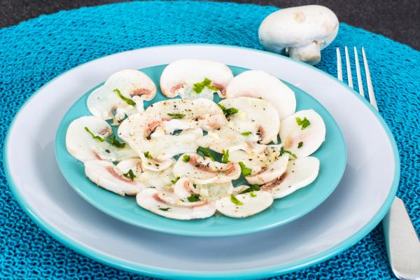 Ideas de cenas de verano - Carpaccio de champiñones