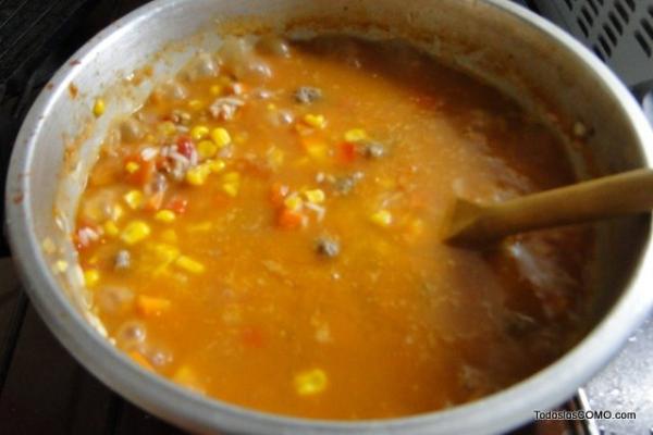 El mejor guiso de arroz con choclo paso a paso - Paso 11