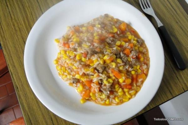 El mejor guiso de arroz con choclo paso a paso - Paso 12