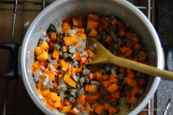 El mejor guiso de arroz con choclo paso a paso - Paso 6