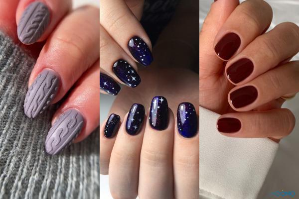 Colores y diseños de uñas cortas de invierno en tendencia