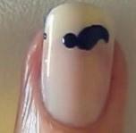 Cómo pintar bigotes en las uñas - Paso 5