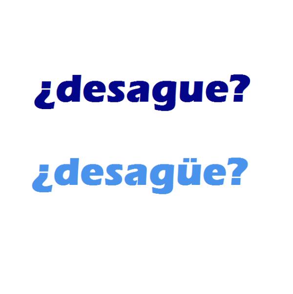 Cómo se escribe desague o desagüe