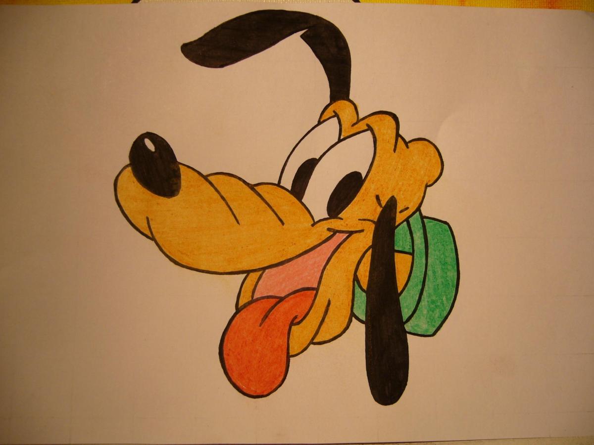 Cómo dibujar la cara de Pluto