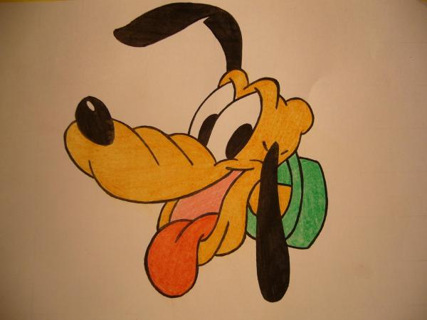 Cómo dibujar la cara de Pluto - Paso 11