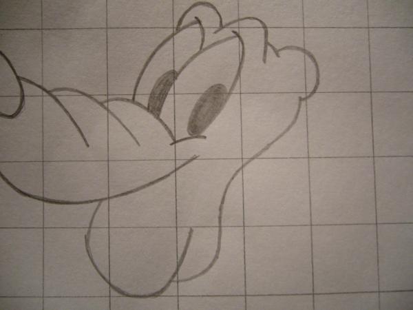 Cómo dibujar la cara de Pluto - Paso 5