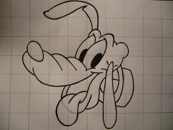 Cómo dibujar la cara de Pluto - Paso 9