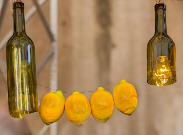 Cómo hacer una lámpara con botellas - Paso 3