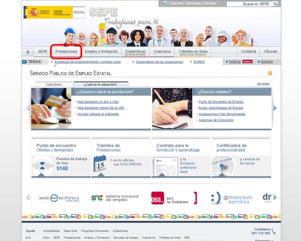 Cómo saber el tiempo de paro que tengo - Paso 1