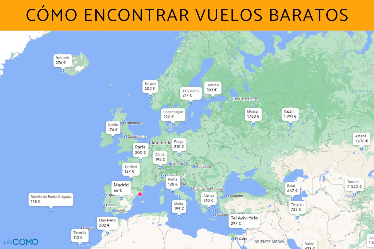 Cómo encontrar vuelos baratos