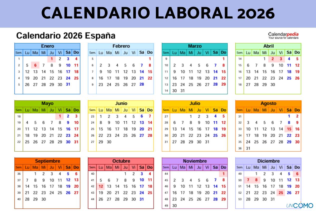 Cómo es el calendario laboral