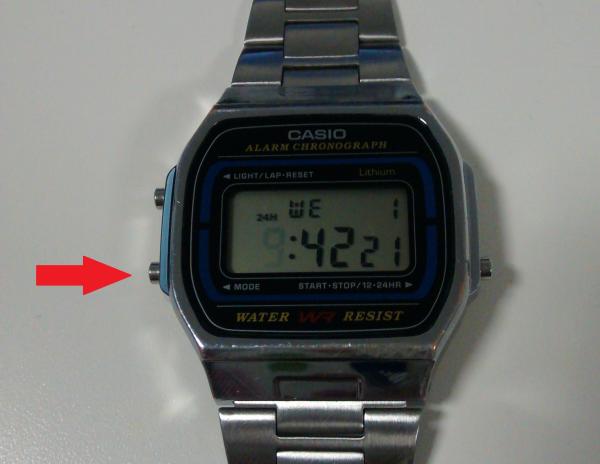 Cómo cambiar la hora de un reloj Casio - Paso 6