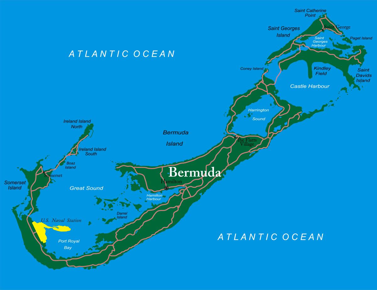 Dónde están las islas Bermudas - con mapa