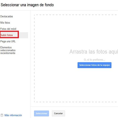 Cómo añadir mi propia fotografía como fondo de GMail - Paso 4